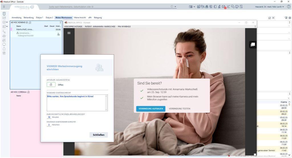 Videosprechstunde: Abbildung aus dem Informationsblatt